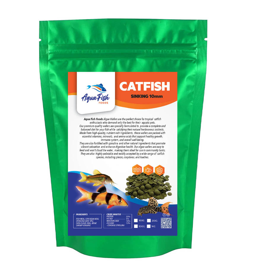 Aqua Fish Foods Vege Algae Disc Wafers 1Kg Aquarium Catfish Fish Food Bag 10mm