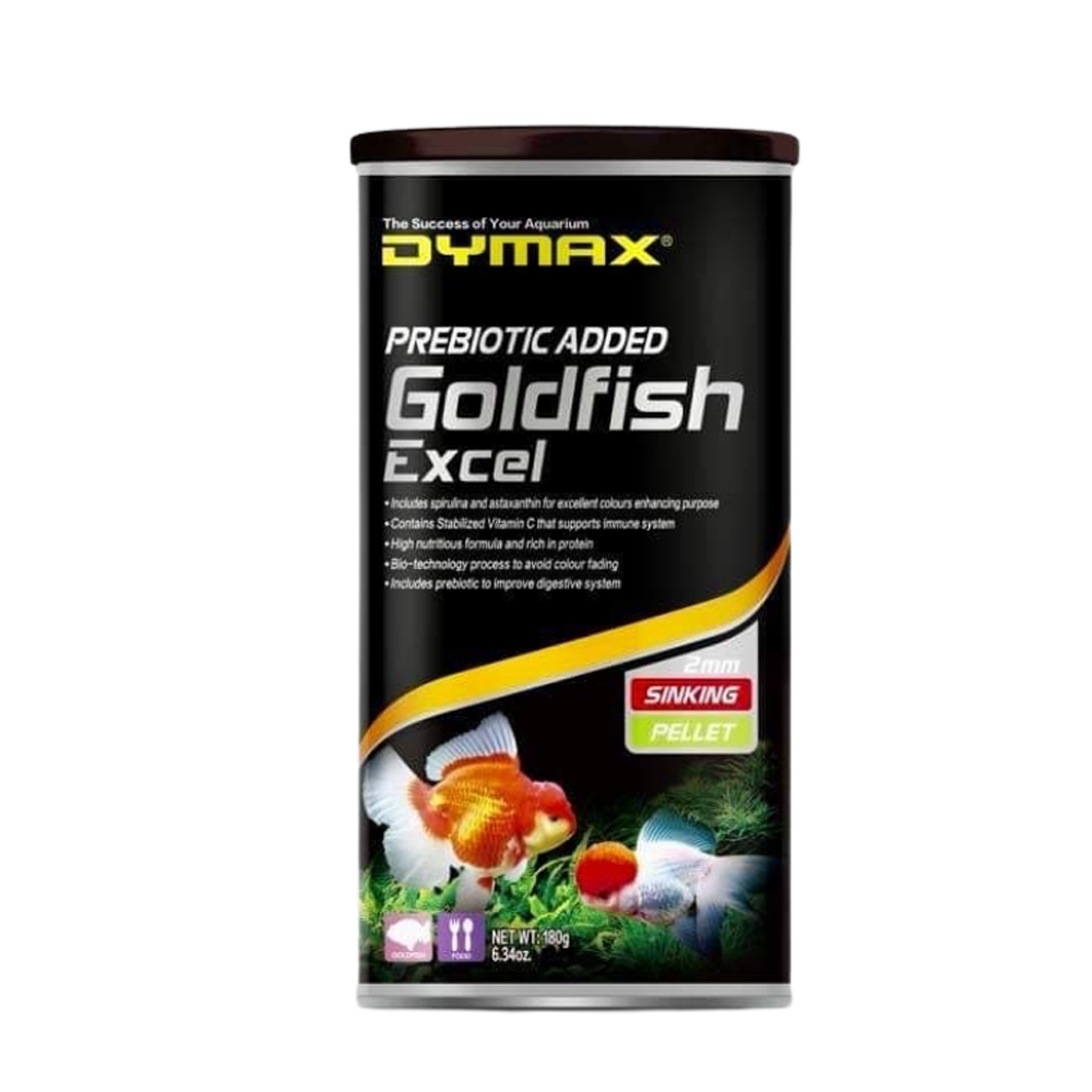 Dymax Goldfish Excel Premium Sinking Aquarium Fish Food 180g 2mm