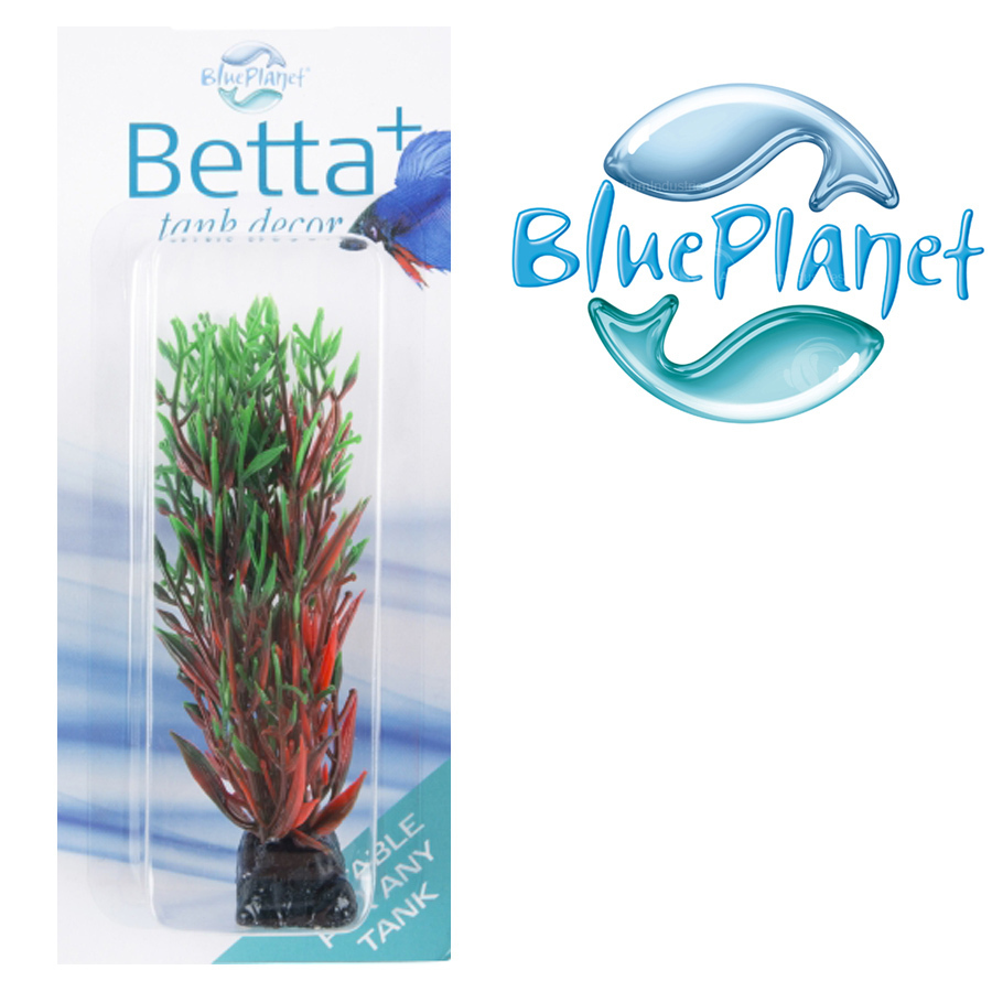 Blue Planet Betta Plant Bright Aquarium Decor Green Red