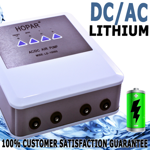 AC/DC Automatic Emergency Lithium Battery Air Pump 4 Outlet 
