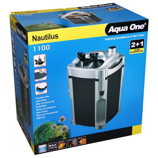 Aqua One Nautilus 1100 External Canister Filter Value Pack