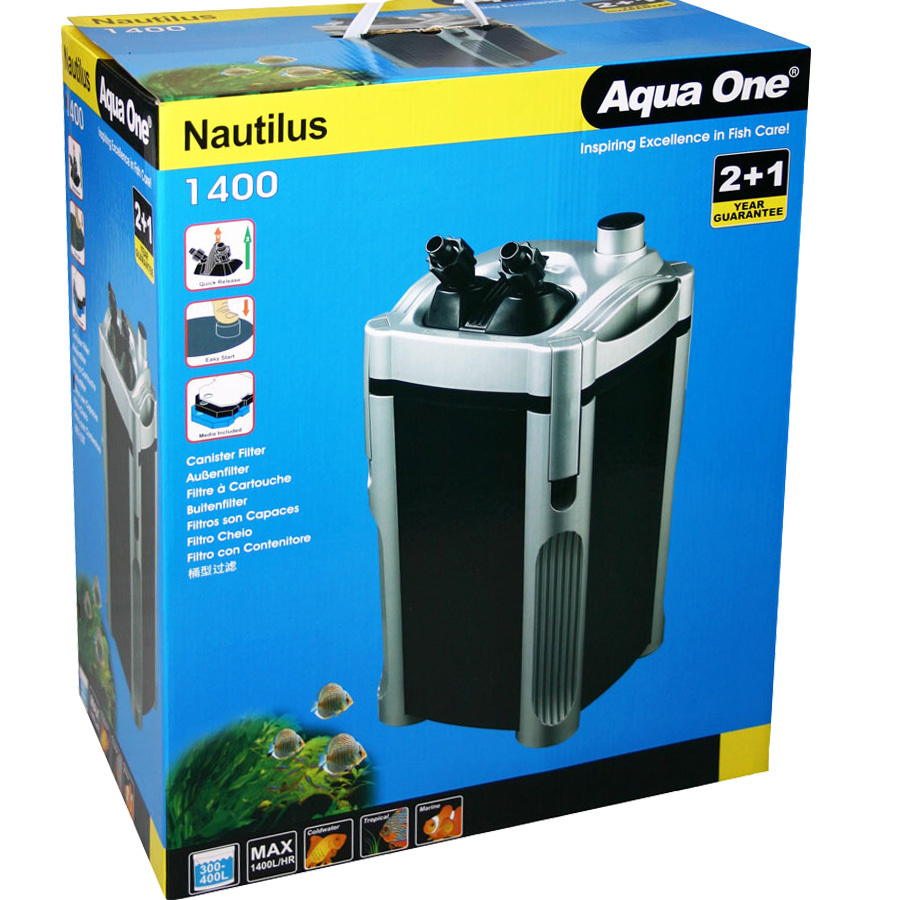Aqua One Nautilus 1400 External Canister Filter Value Pack
