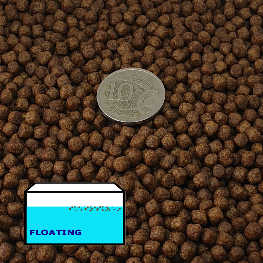 Premium Bulk Floating Goldfish Koi Tropical Pellet 2kg (4mm)