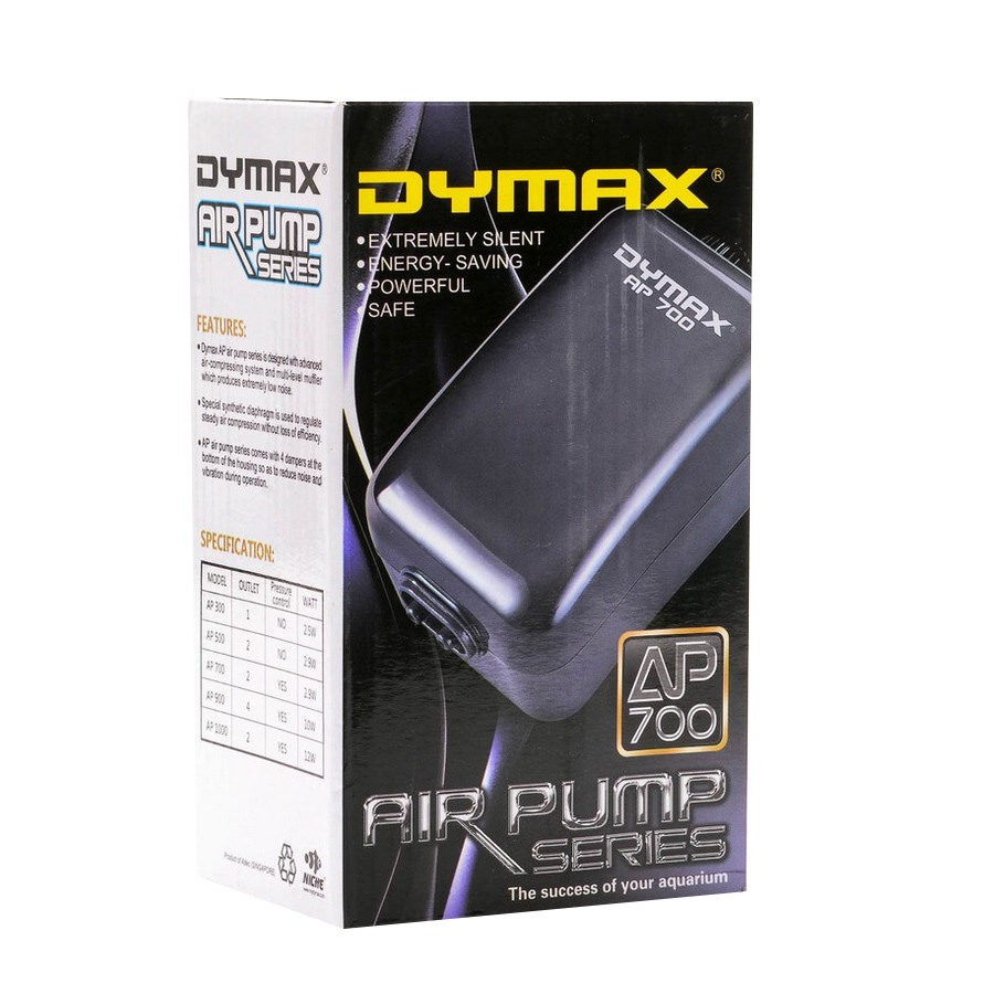 Dymax Dual Outlet Air Pump with Pressure Control AP700