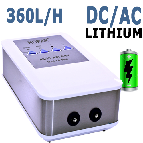 AC/DC Automatic Emergency Lithium Battery  Air Pump 2 Outlet 