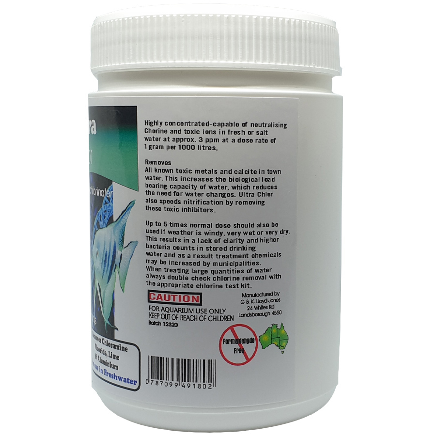 Ultra Chlor Fish Tank Ammonia Lime Neutralizer 500g