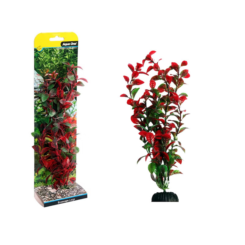 Aqua One Ecoscape Large Hygro Red 12" Synthetic Plant