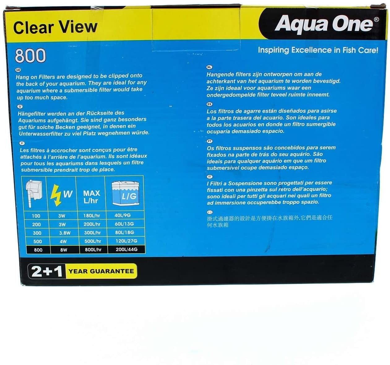 Aqua One ClearView 800 Hang On Filter