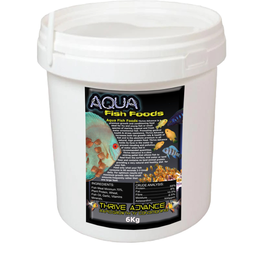 Aqua Fish Foods Thrive Advance Stage One 6kg Bucket