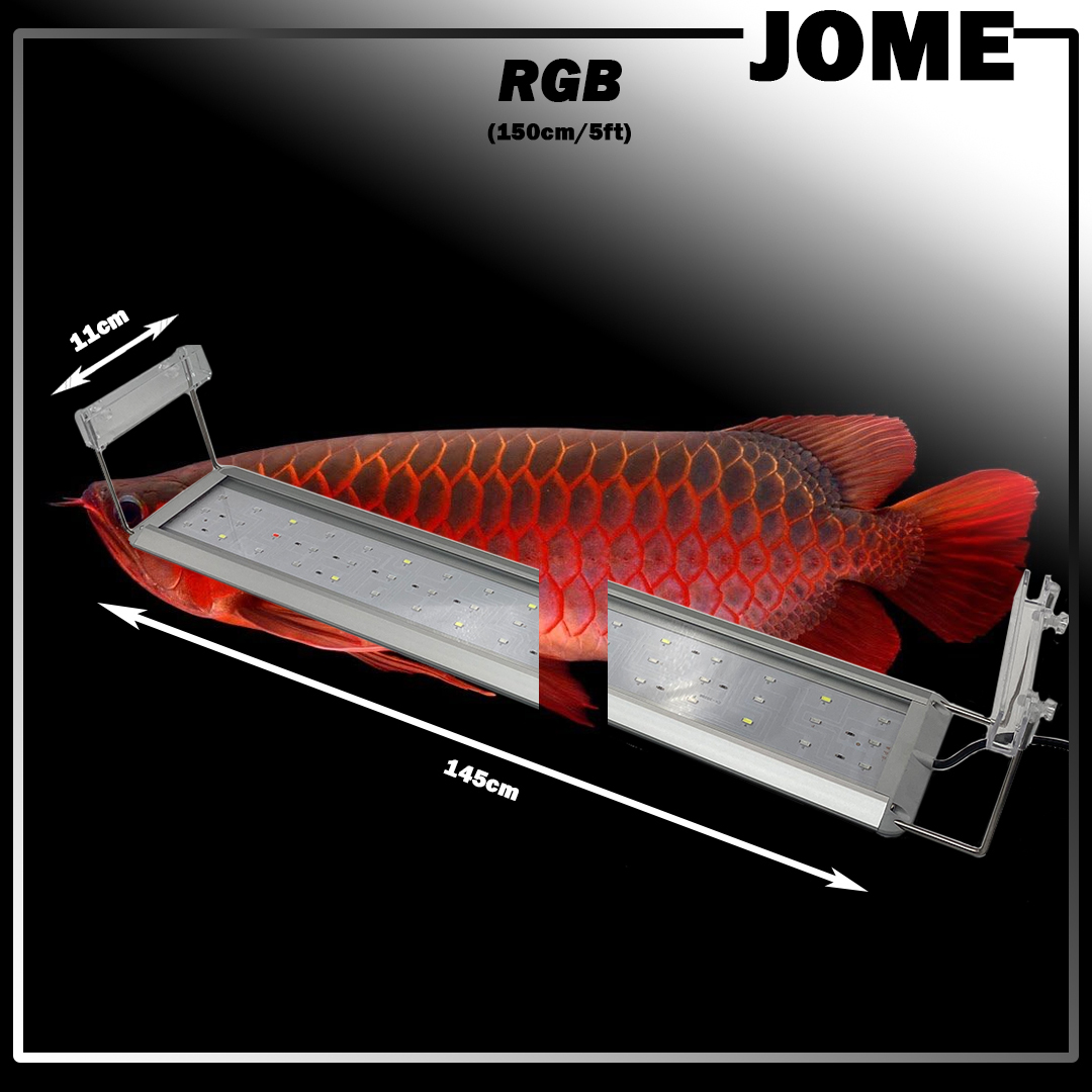 JOME Aquarium LED Light RGB Full Spectrum Fish Tank Lighting 5ft 150cm 60w