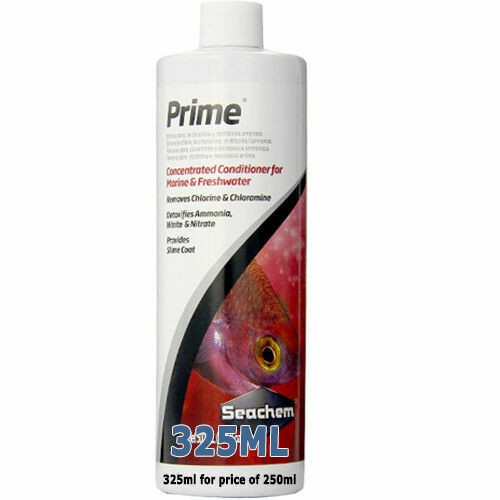 Seachem Prime Water Conditioner 325ML Bonus 30% Free