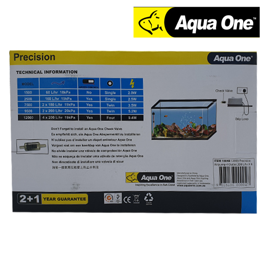 Aqua One Precision 12000 Air Pump Starter Kit