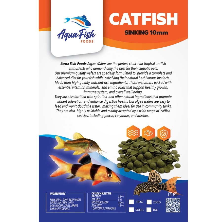 Aqua Fish Foods Vege Algae Disc Wafers 100g Aquarium Catfish Fish Food 10mm