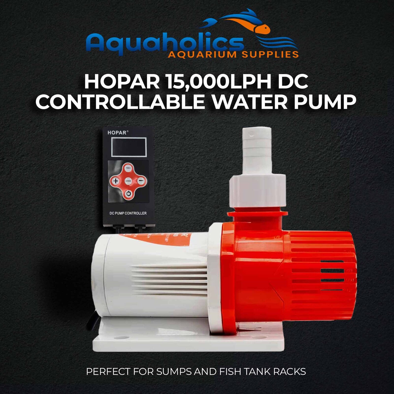 Submersible Water Pump 15000lph Aquarium Return Sump Fountain Pond Controllable