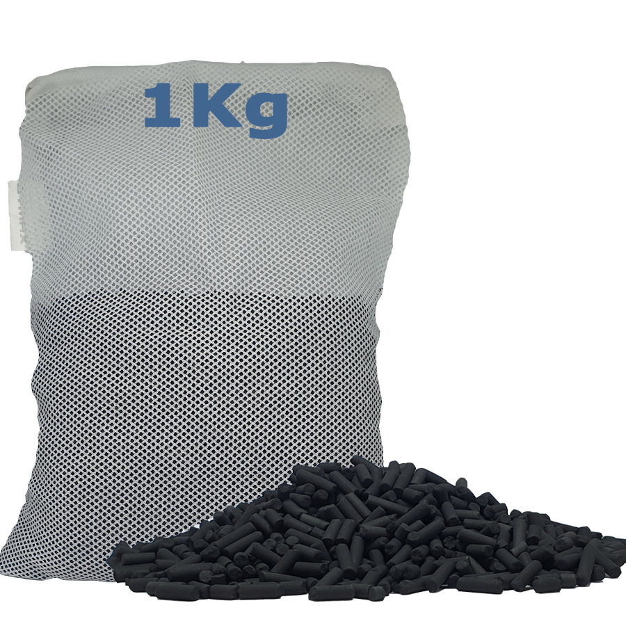 Activated Carbon Pellets 1kg + Filter Bag Fish Tank Filter Media Aquaholics  Aquarium Supplies