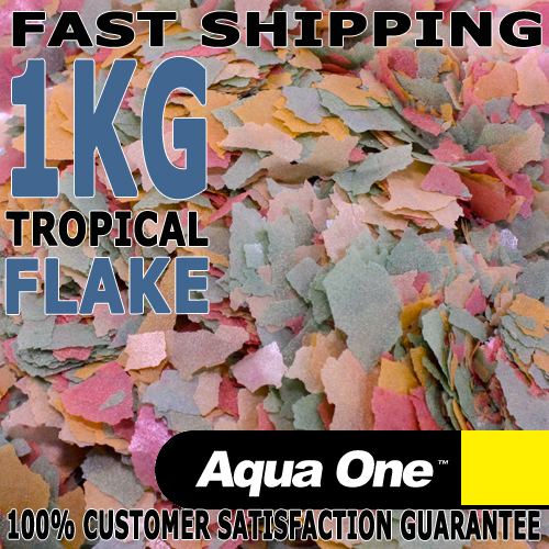 Aqua One Tropical Flake Fish Food 1Kg