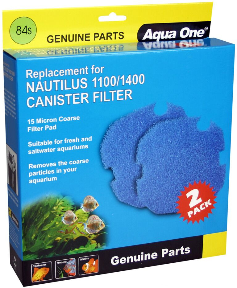 Aqua One Nautilus 1100/1400 Blue Sponge Replacement Part 84s