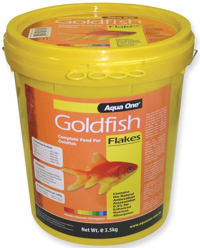 Aqua One Goldfish Flake Food 3.5Kg Bucket
