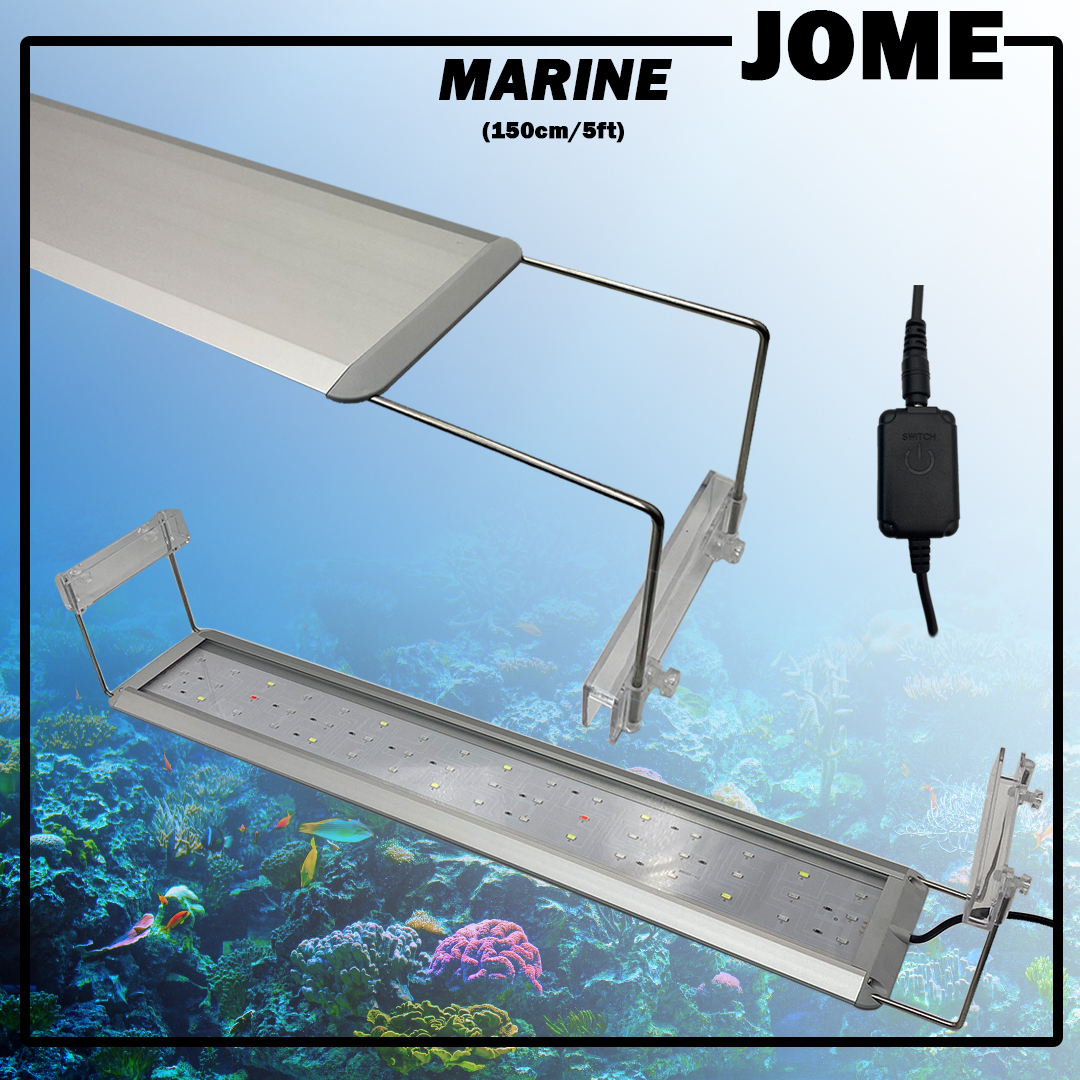JOME Aquarium Moonlight LED Light Marine Full Spectrum Fish Tank Lighting  5ft 150cm 60w