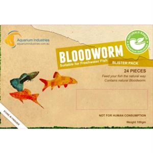 Frozen Bloodworm in Blister Pack 100g