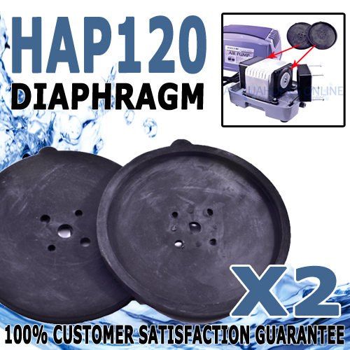 Hailea HAP-120 Aquarium Air Pump Blower Replacement Diaphragm Twin Pack