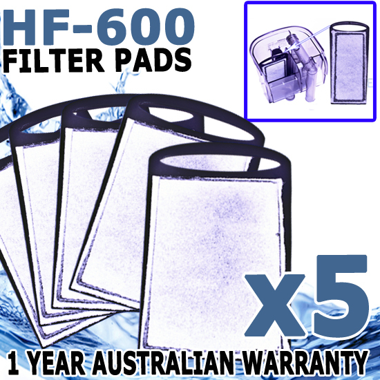 Biopro HF-600 Hang On Waterfall Aquarium Filter Replacement Cartridges x 5