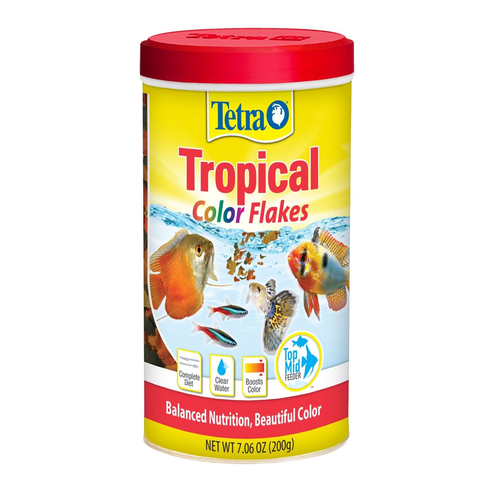 Tetra TetraColor Tropical Flakes 200g - Colour Enhancing Fish Food