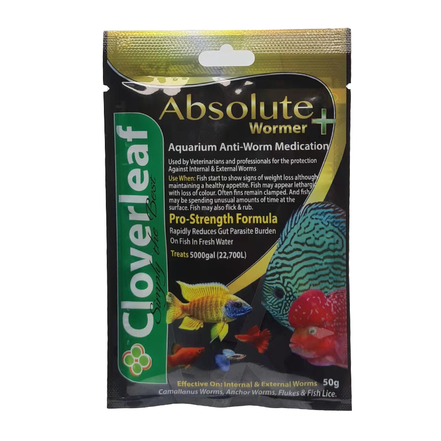 Cloverleaf Aquarium Anti Worm Parasite Flukes Protozoa Medicine 50g
