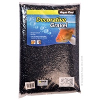 Aqua One Decorative Gravel Black 7mm 5kg