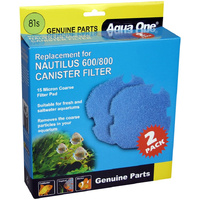 Aqua One Nautilus 600/800 Blue Sponge Replacement Part 81s