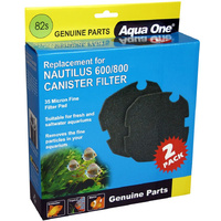 Aqua One Nautilus 600/800 Black Sponge Replacement Part 82s