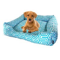Pet Bed Dog Cat Puppy Deluxe Cushion Soft Washable Basket Mat Medium