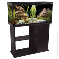 Aqua One Horizon Black 130 Aquarium Kit with Canister and RGB  LED Light 3ft