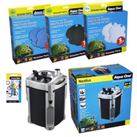 Aqua One Nautilus 600 External Canister Filter Value Pack