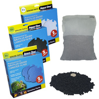 Aqua One Nautilus 600/800 Replacement Sponge Bundle + Bonus 500g Carbon