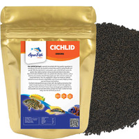 Aquarium Aqua Fish Food Pellets Sinking Cichlid Tropical Feed Small 500g