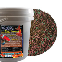 Aqua Fish Foods Goldfish Gold Large 10kg Bag Pellet size: 6mm Premium Flaoting Pellet