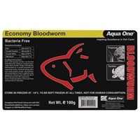 Aqua One Frozen Bloodworm in Blister Pack 100g 10PACK
