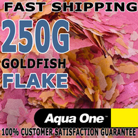 Aqua One Goldfish & Koi Aquarium Fish Food Flake Bulk 250g