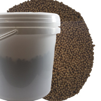 Premium  Floating Fish Food Pellet 15kg Bucket 4mm Floating Fish Food