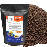 Aquarium Fish Food Premium Cichlid Tropical Native Sinking Pellets 1Kg 4mm  Bulk Fish Feed