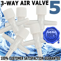 3 Way Airline Tap Valve 5 Pack (4mm)