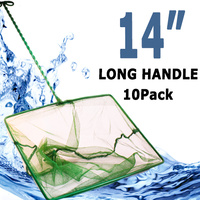 Biopro Coarse Fish Net Long Handle 14" x 10 