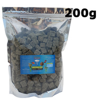 Cubed Australian Black Worm Freeze Dried 200g cube