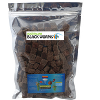 Australian Black Worm Pigmented Freeze Dried 100g Cube