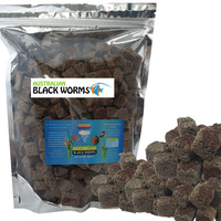 Australian Black Worm Pigmented Freeze Dried 200g Cube