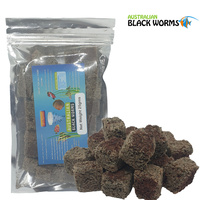 Australian Black Worm Pigmented Freeze Dried 25g Cube