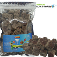 Australian Black Worm Pigmented Freeze Dried 50g Cube