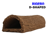 Handmade Bristlenose Catfish Breeding Log D Shape Medium