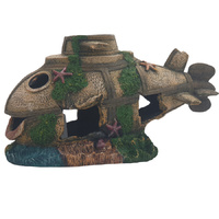 Aquarium Ornament Medium Happy Helicopter